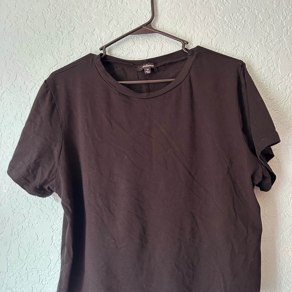Ambiance Black Short Sleeve Crew T-Shirt